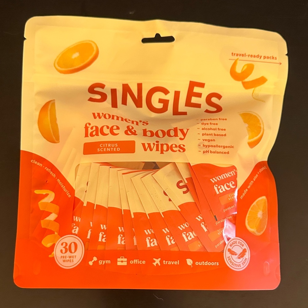 Swype Wipes Women's Face & Body Wipes - Citrus Scent